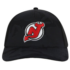 New Jersey Devils American Needle Valin Camo Super Tech Vented Adjustable Hat - Black - NHL