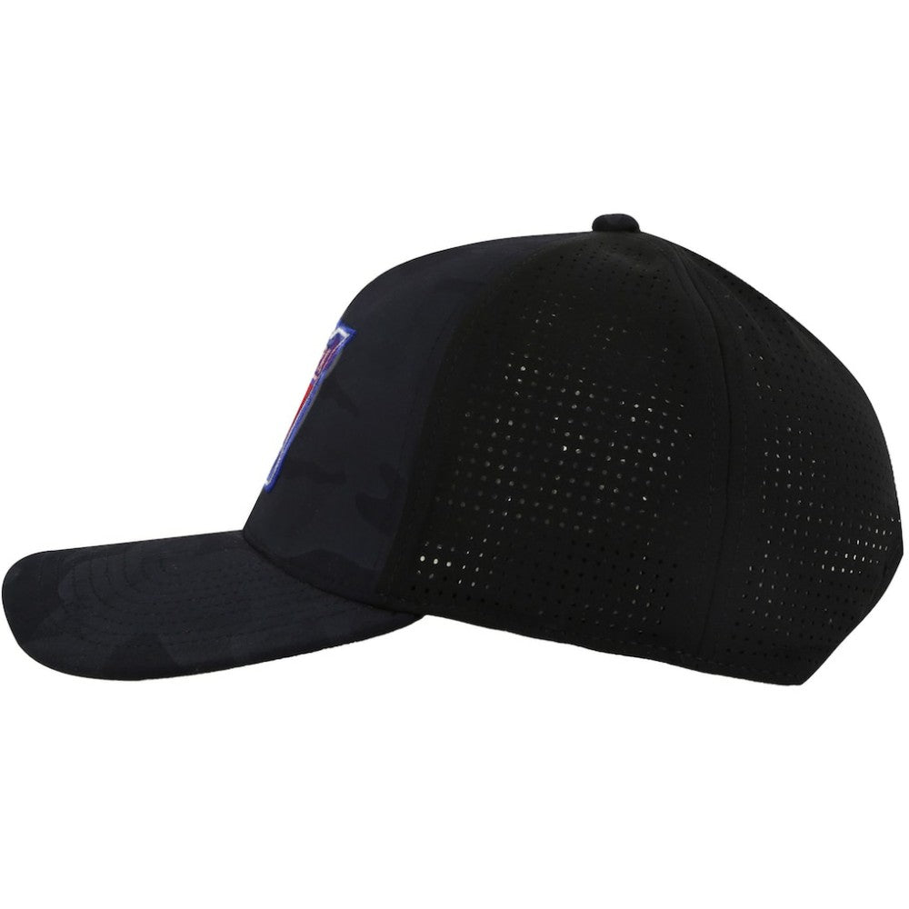 New York Rangers American Needle Valin Camo Super Tech Vented Adjustable Hat - Black - NHL