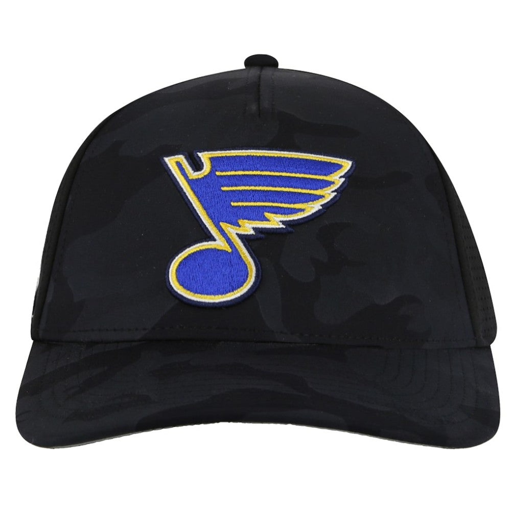 St. Louis Blues American Needle Valin Camo Super Tech Vented Adjustable Hat - Black - NHL