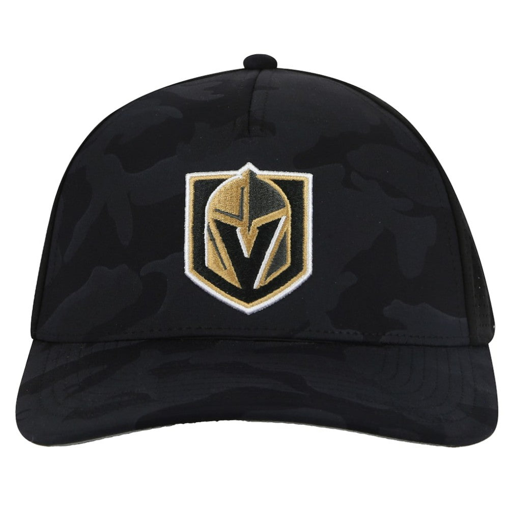 Vegas Golden Knights American Needle Valin Camo Super Tech Vented Adjustable Hat - Black - NHL