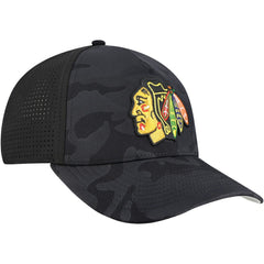 Chicago Blackhawks American Needle Valin Camo Super Tech Vented Adjustable Hat - Black - NHL