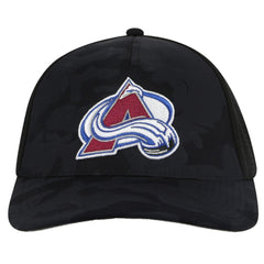 Colorado Avalanche American Needle Valin Camo Super Tech Vented Adjustable Hat - Black - NHL