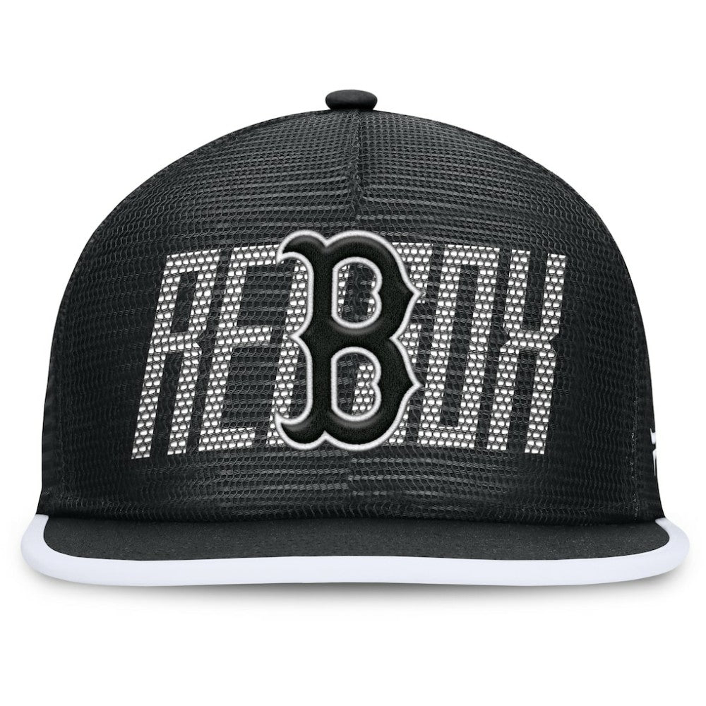 Boston Red Sox Fanatics Let's Glow Line Drive Snapback Hat - MLB