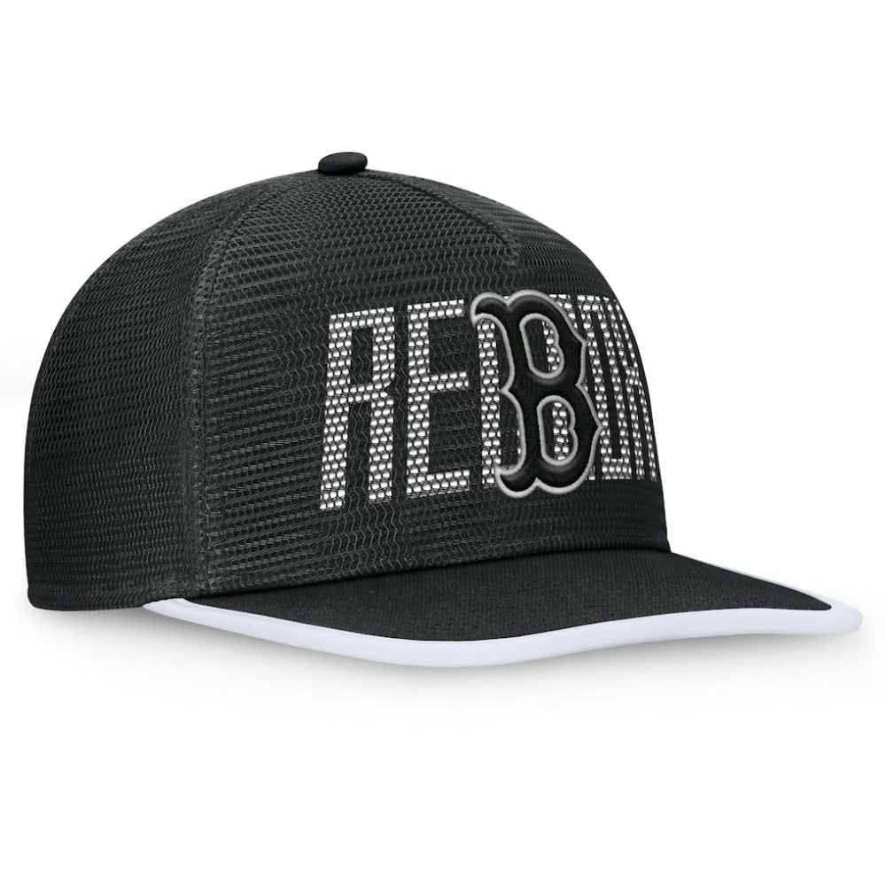 Boston Red Sox Fanatics Let's Glow Line Drive Snapback Hat - MLB