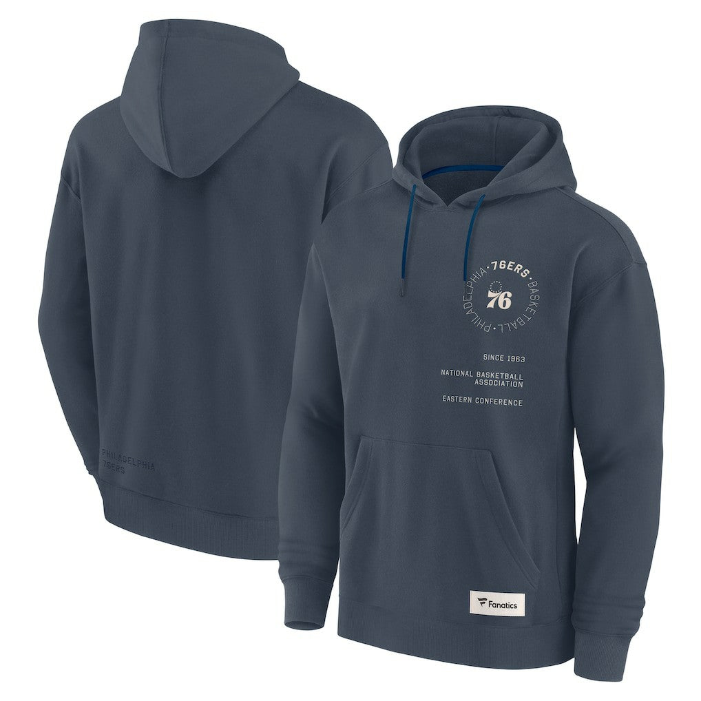 Philadelphia 76ers Future Ground Info Elements Premium Pullover Hoodie Blue - NBA