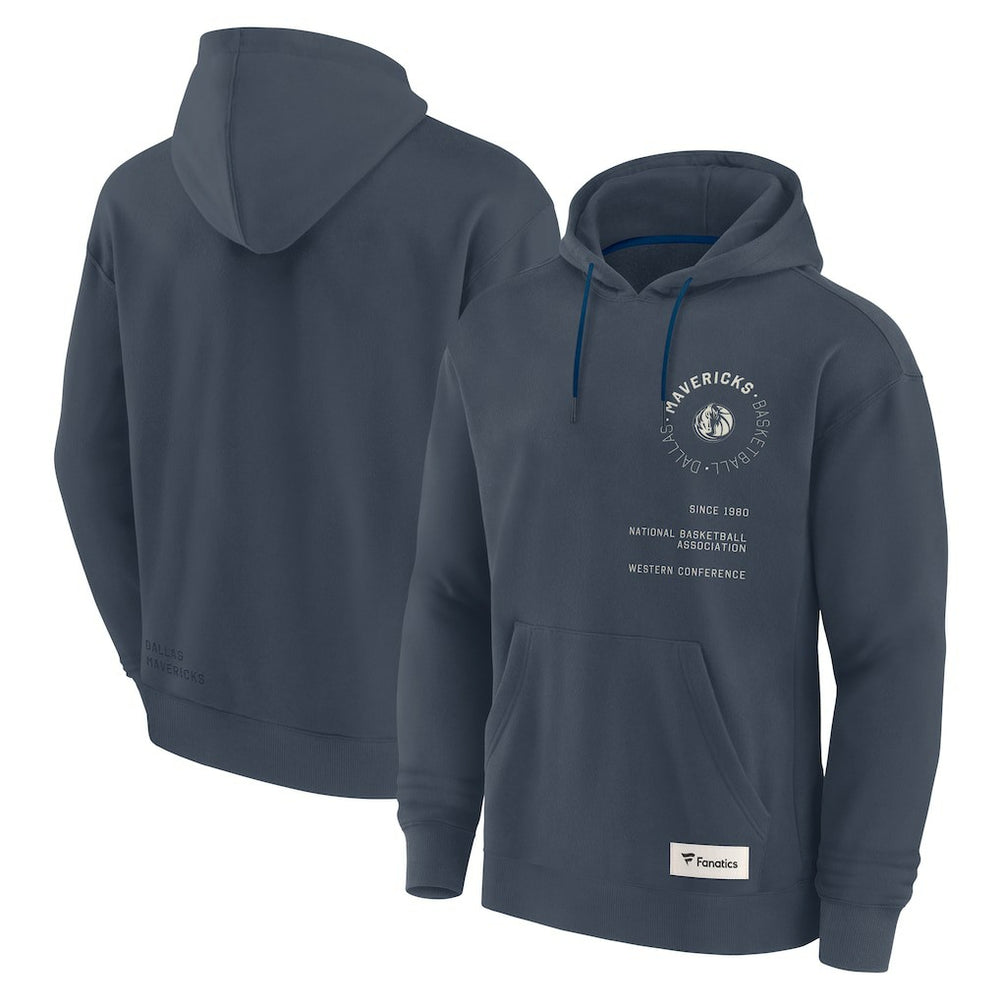 Dallas Mavericks Future Ground Info Elements Premium Pullover Hoodie Blue - NBA
