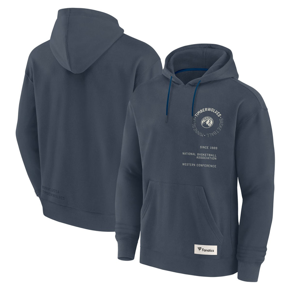 Minnesota Timberwolves Future Ground Info Elements Premium Pullover Hoodie Blue - NBA