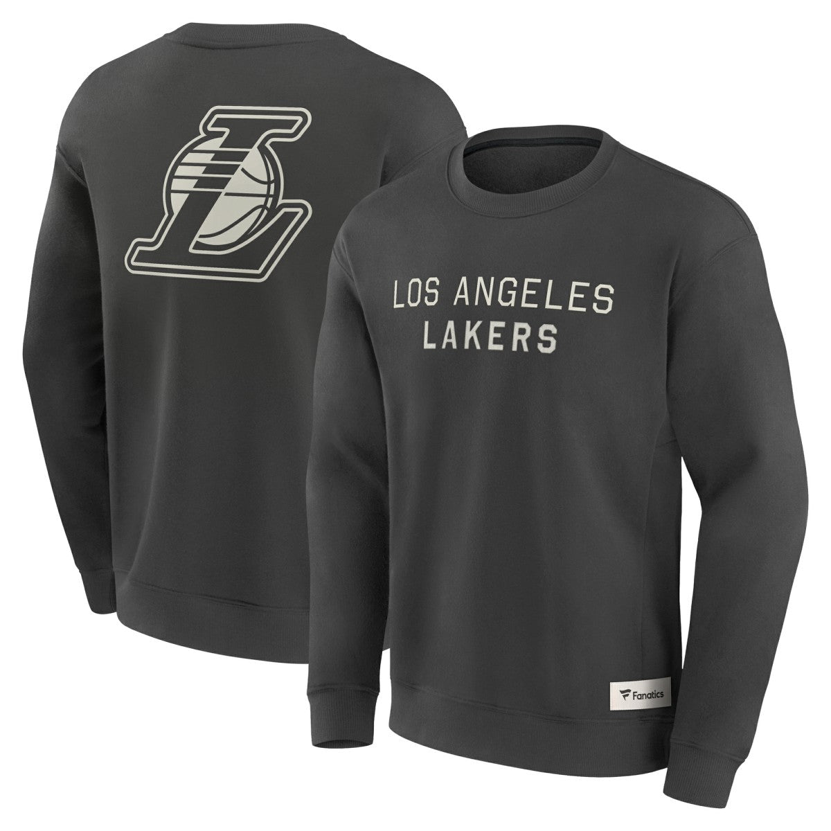 Los Angeles Lakers Elements Future Ground Lettering Pullover Sweatshirt Gray - NBA