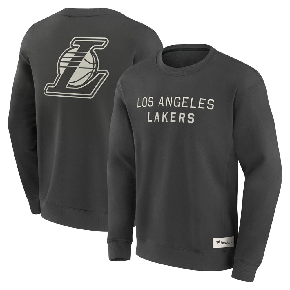 Los Angeles Lakers Elements Future Ground Lettering Pullover Sweatshirt Gray - NBA