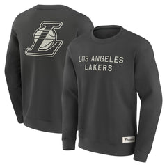 Los Angeles Lakers Elements Future Ground Lettering Pullover Sweatshirt Gray - NBA