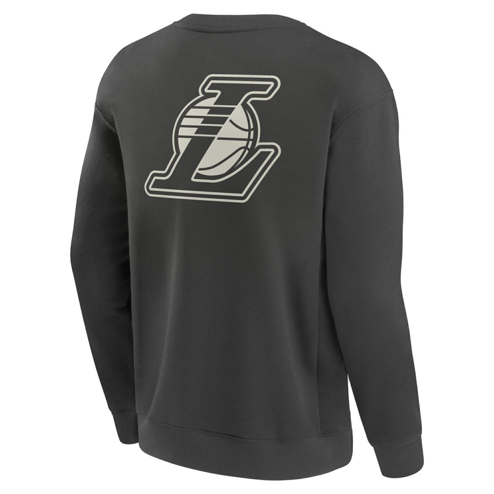 Los Angeles Lakers Elements Future Ground Lettering Pullover Sweatshirt Gray - NBA