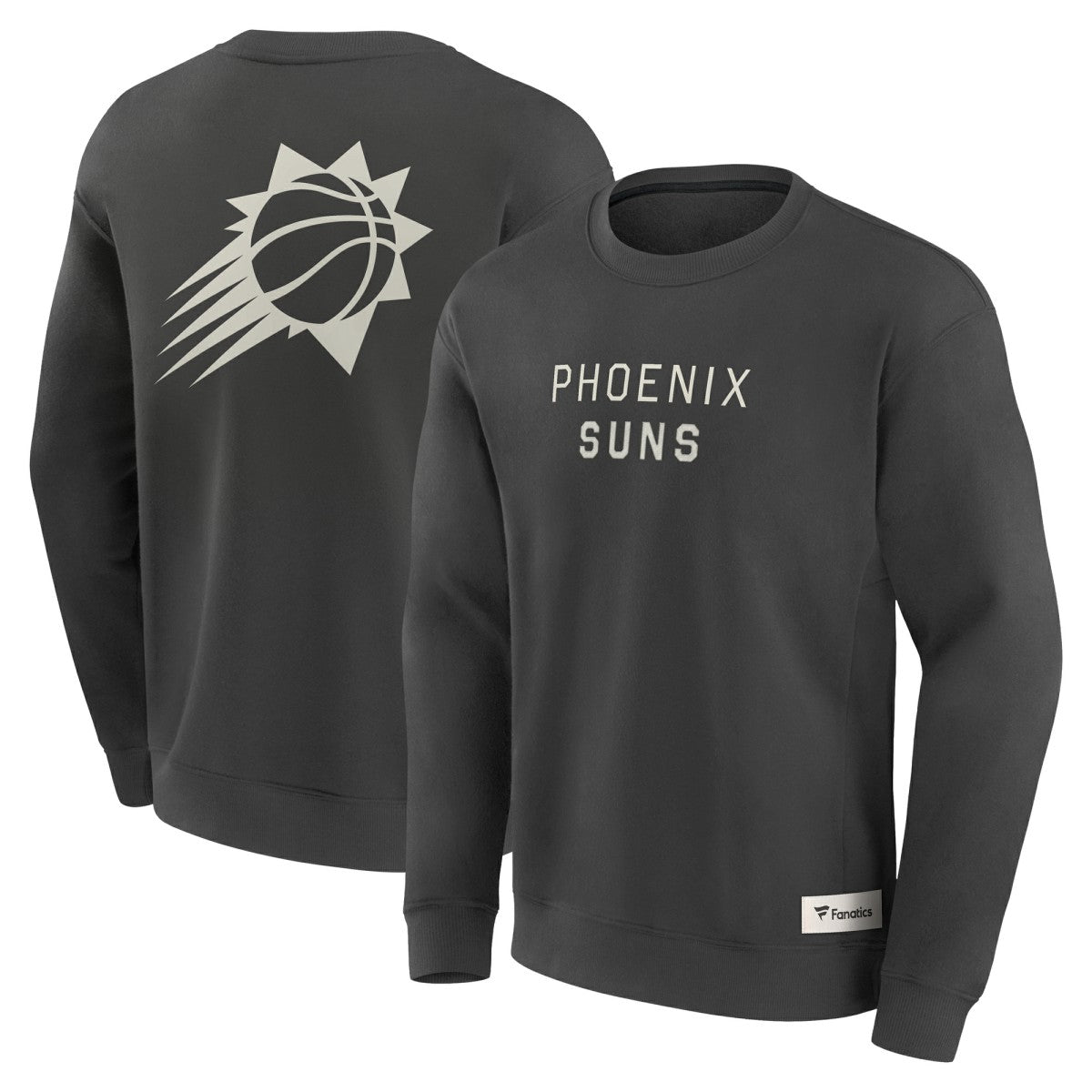Phoenix Suns Elements Future Ground Lettering Pullover Sweatshirt Gray - NBA