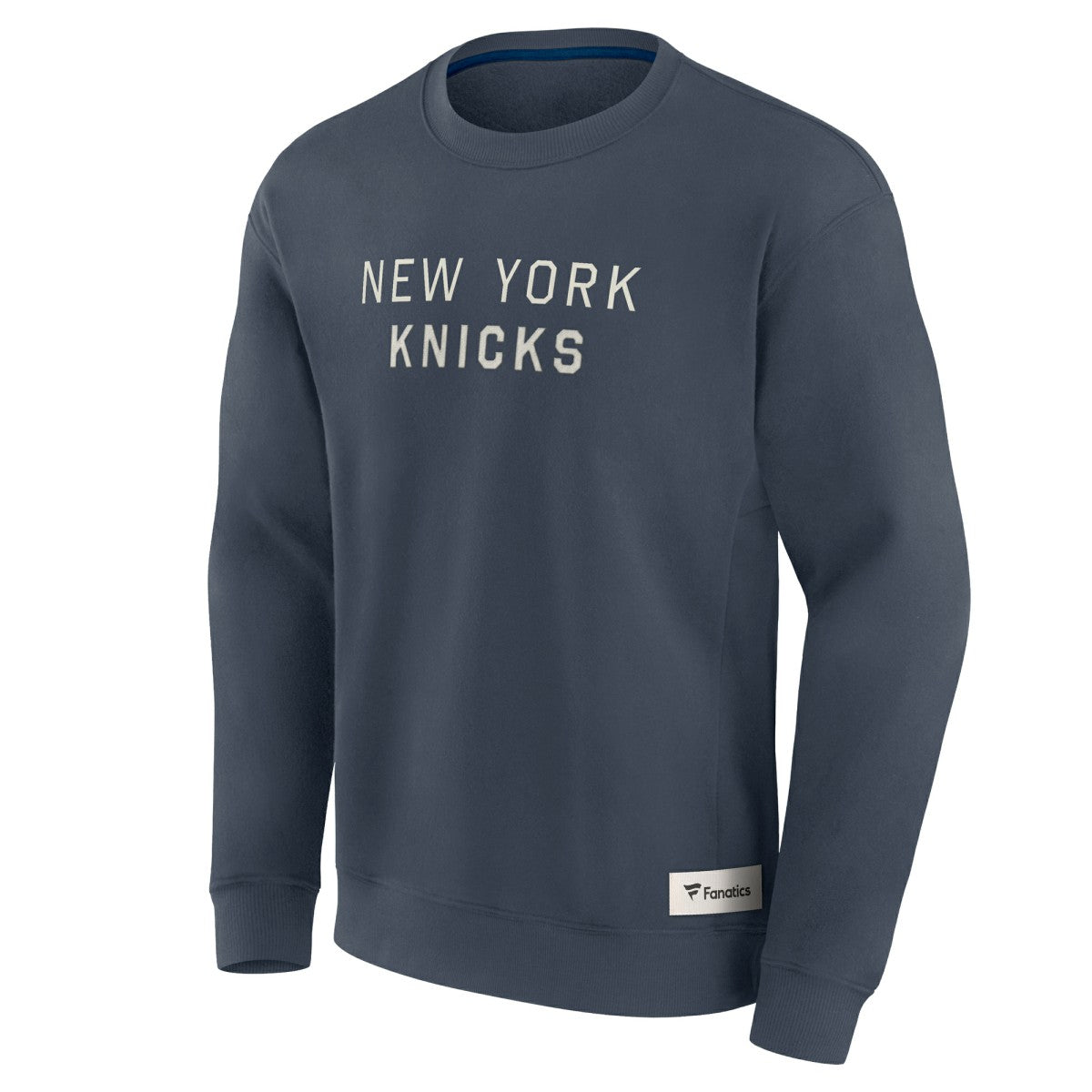 New York Knicks Elements Future Ground Lettering Pullover Sweatshirt Blue - NBA