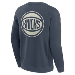 New York Knicks Elements Future Ground Lettering Pullover Sweatshirt Blue - NBA
