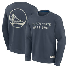 Golden State Warriors Elements Future Ground Lettering Pullover Sweatshirt Blue - NBA