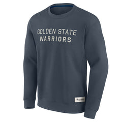 Golden State Warriors Elements Future Ground Lettering Pullover Sweatshirt Blue - NBA