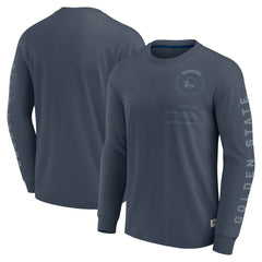 Golden State Warriors Elements Future Ground Tonal Info Long Sleeve T-Shirt Blue - NBA