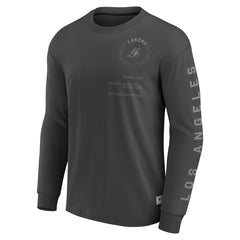 Los Angeles Lakers Elements Future Ground Tonal Info Long Sleeve T-Shirt Gray - NBA