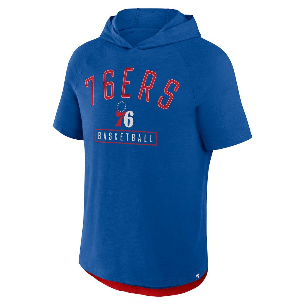 Philadelphia 76ers Pass Legend Raglan Hoodie T-Shirt Royal - NBA