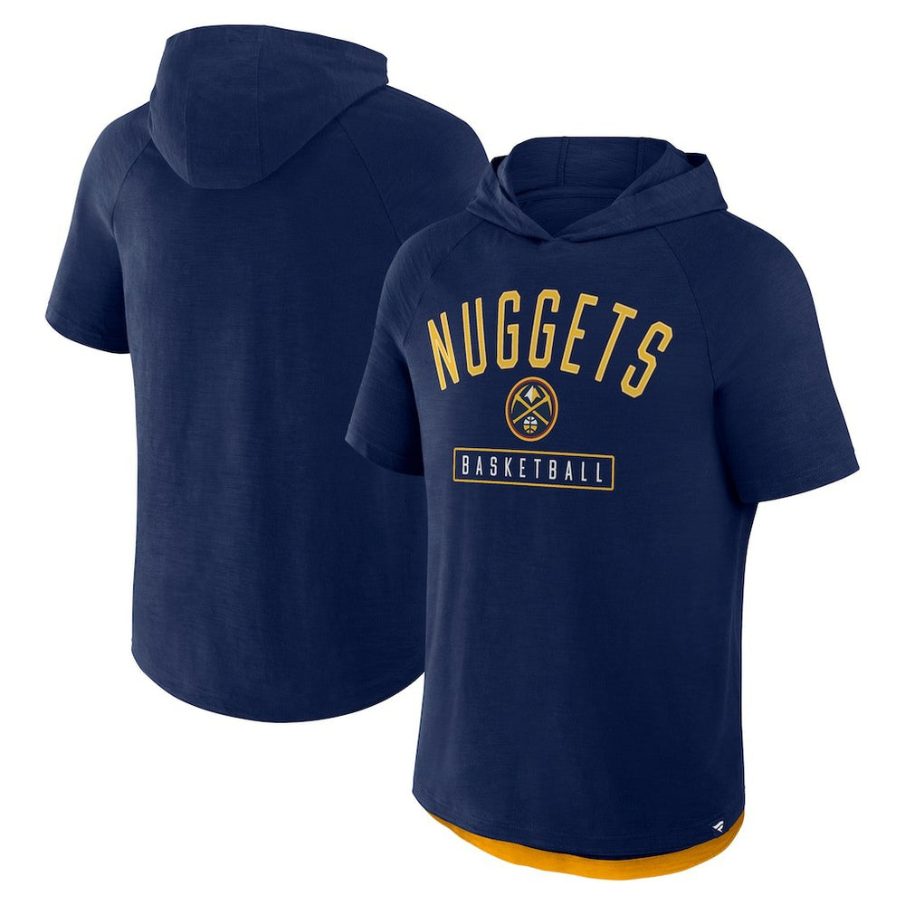 Denver Nuggets Pass Legend Raglan Hoodie T-Shirt Navy - NBA