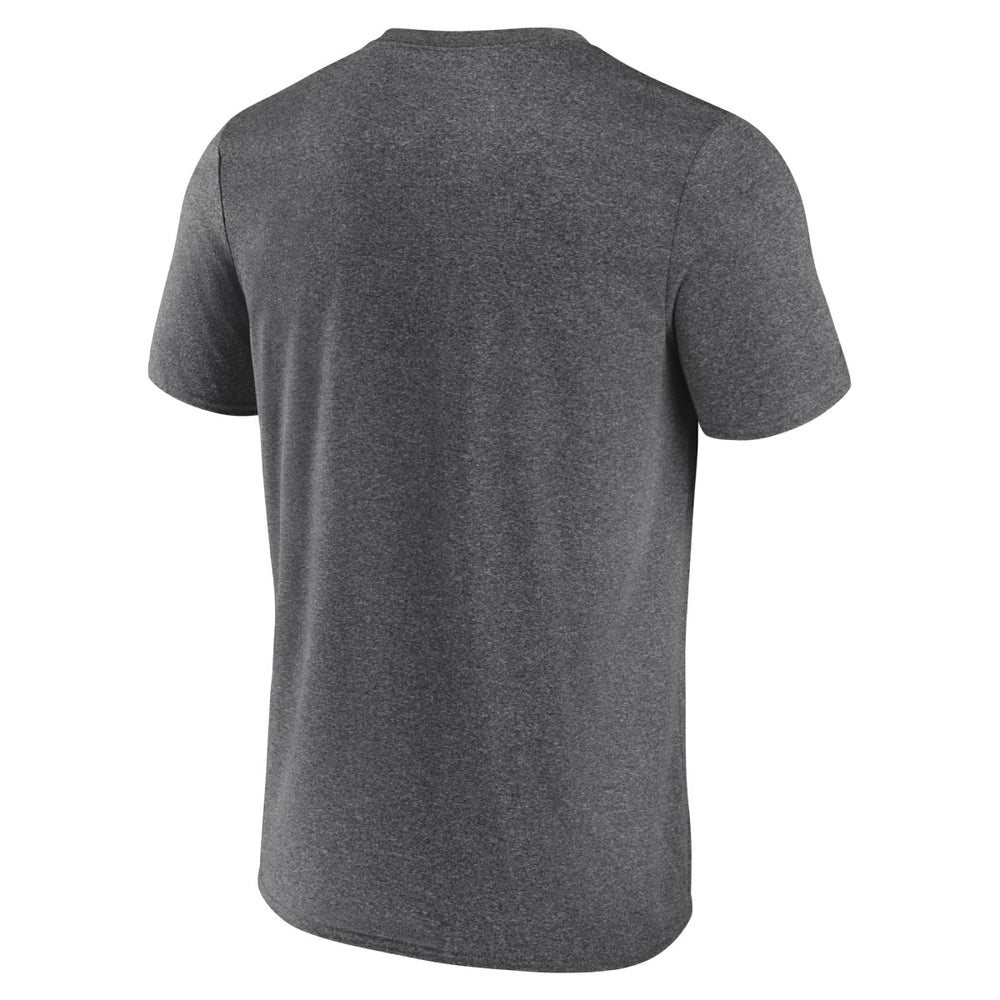 Toronto Raptors Logo Athletic Block Practice Performance T-Shirt Heather Charcoal - NBA