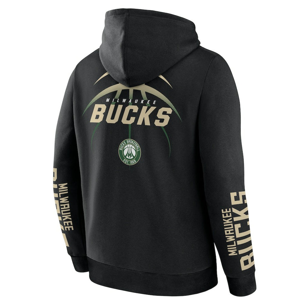 Milwaukee Bucks Legacy Guard Pullover Hoodie Black - NBA