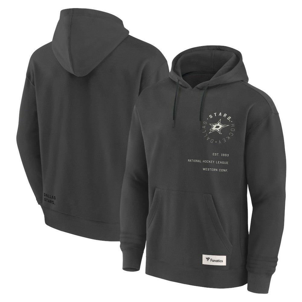 Dallas Stars Fanatics Future Ground Info Pullover Hoodie - Charcoal - NHL