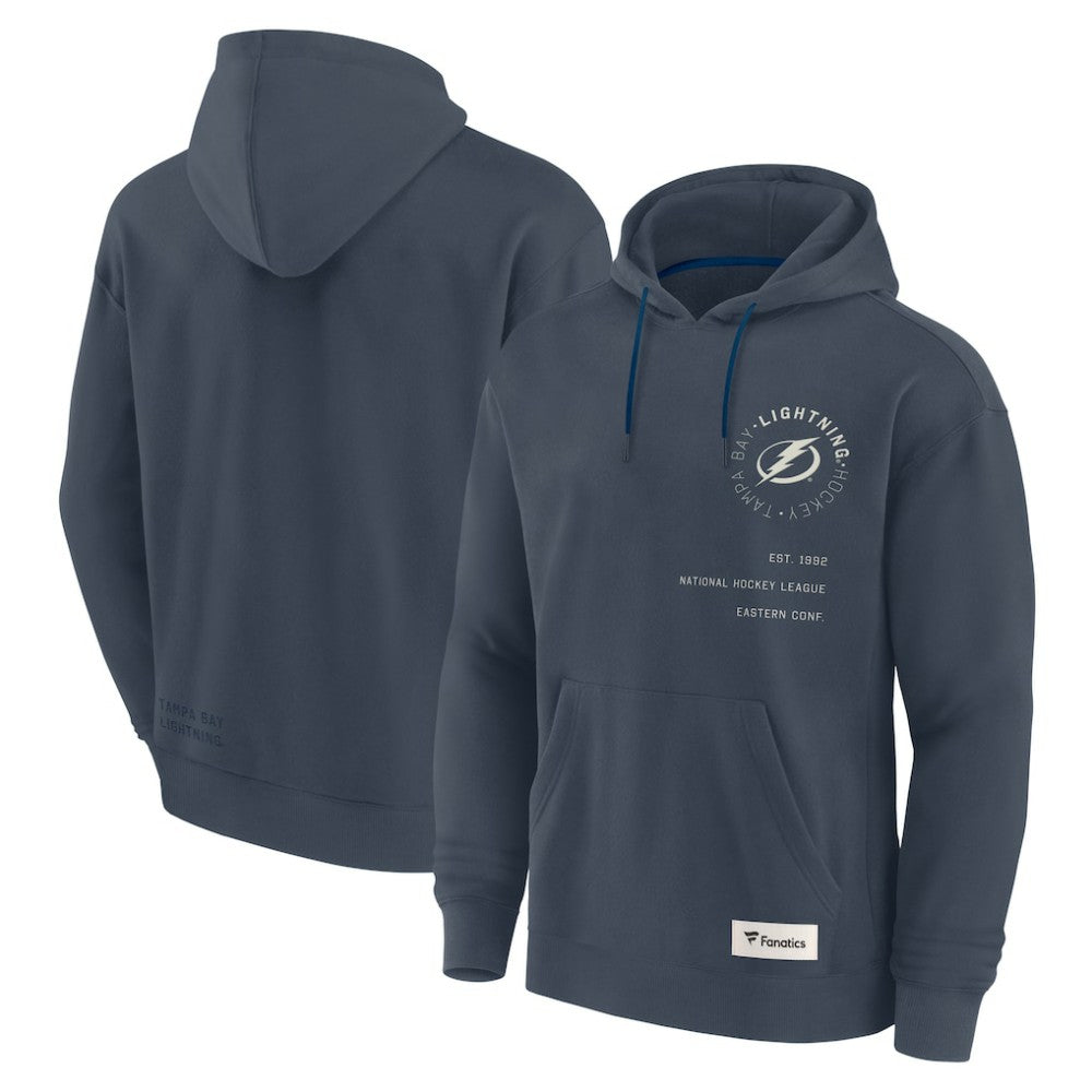 Tampa Bay Lightning Fanatics Future Ground Info Pullover Hoodie - Navy - NHL