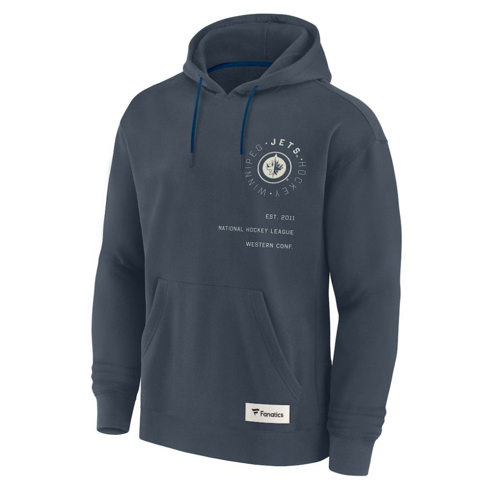 Winnipeg Jets Fanatics Future Ground Info Pullover Hoodie - Navy - NHL