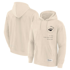 Minnesota Wild Fanatics Future Ground Info Pullover Hoodie - Cream - NHL