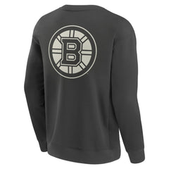 Boston Bruins Fanatics Elements Future Ground Lettering Pullover Sweatshirt - Charcoal - NHL