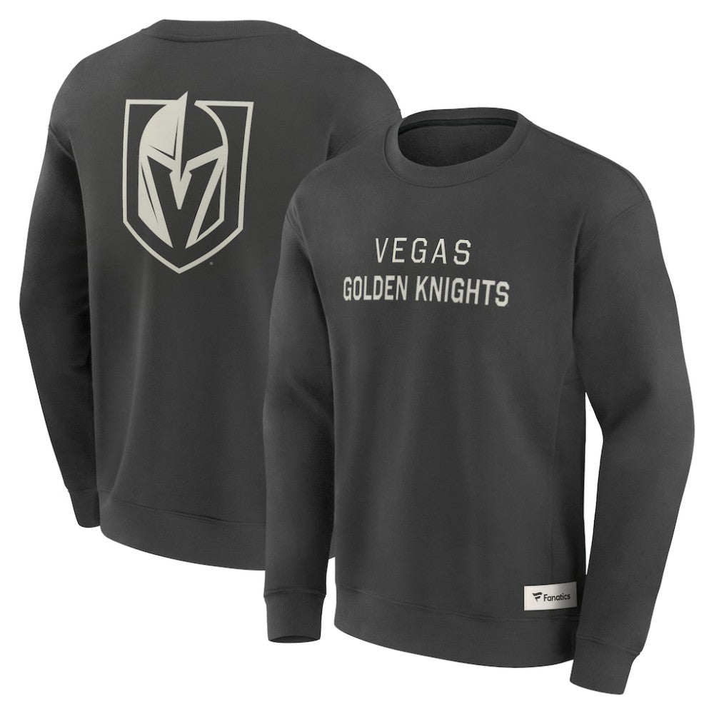 Vegas Golden Knights Fanatics Elements Future Ground Lettering Pullover Sweatshirt - Charcoal - NHL