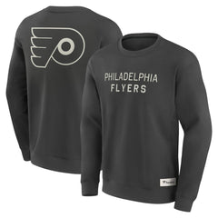 Philadelphia Flyers Fanatics Elements Future Ground Lettering Pullover Sweatshirt - Charcoal - NHL