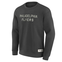 Philadelphia Flyers Fanatics Elements Future Ground Lettering Pullover Sweatshirt - Charcoal - NHL
