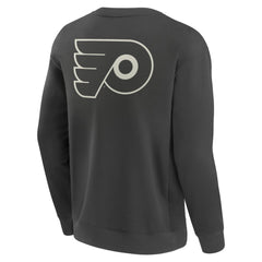 Philadelphia Flyers Fanatics Elements Future Ground Lettering Pullover Sweatshirt - Charcoal - NHL