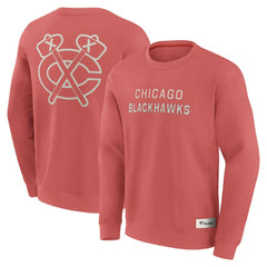 Chicago Blackhawks Fanatics Elements Future Ground Lettering Pullover Sweatshirt - Red - NHL