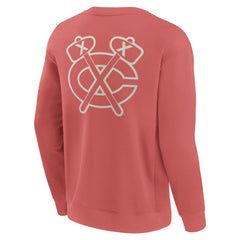 Chicago Blackhawks Fanatics Elements Future Ground Lettering Pullover Sweatshirt - Red - NHL