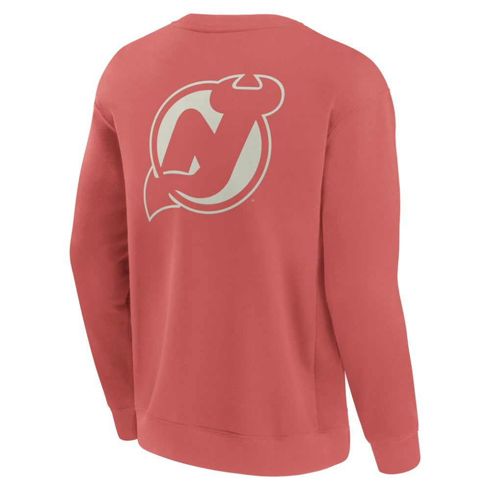 New Jersey Devils Fanatics Elements Future Ground Lettering Pullover Sweatshirt - Red - NHL