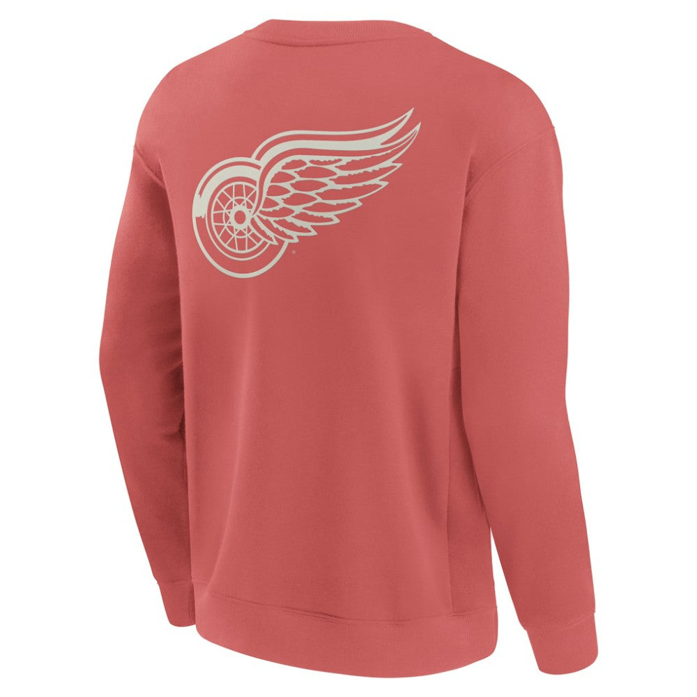 Detroit Red Wings Fanatics Elements Future Ground Lettering Pullover Sweatshirt - Red - NHL