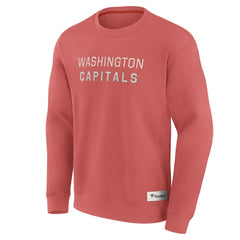 Washington Capitals Fanatics Elements Future Ground Lettering Pullover Sweatshirt - Red - NHL