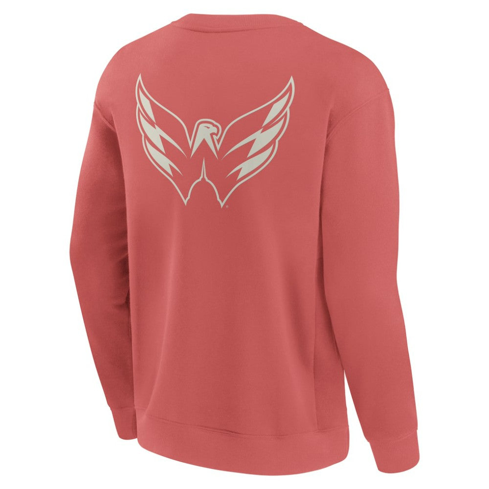 Washington Capitals Fanatics Elements Future Ground Lettering Pullover Sweatshirt - Red - NHL