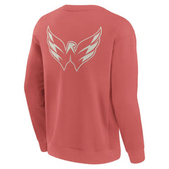 Washington Capitals Fanatics Elements Future Ground Lettering Pullover Sweatshirt - Red - NHL