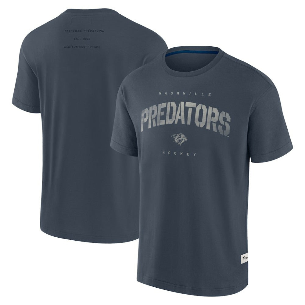 Nashville Predators Fanatics Elements Weathered Tonal Future Ground T-Shirt - Navy - NHL