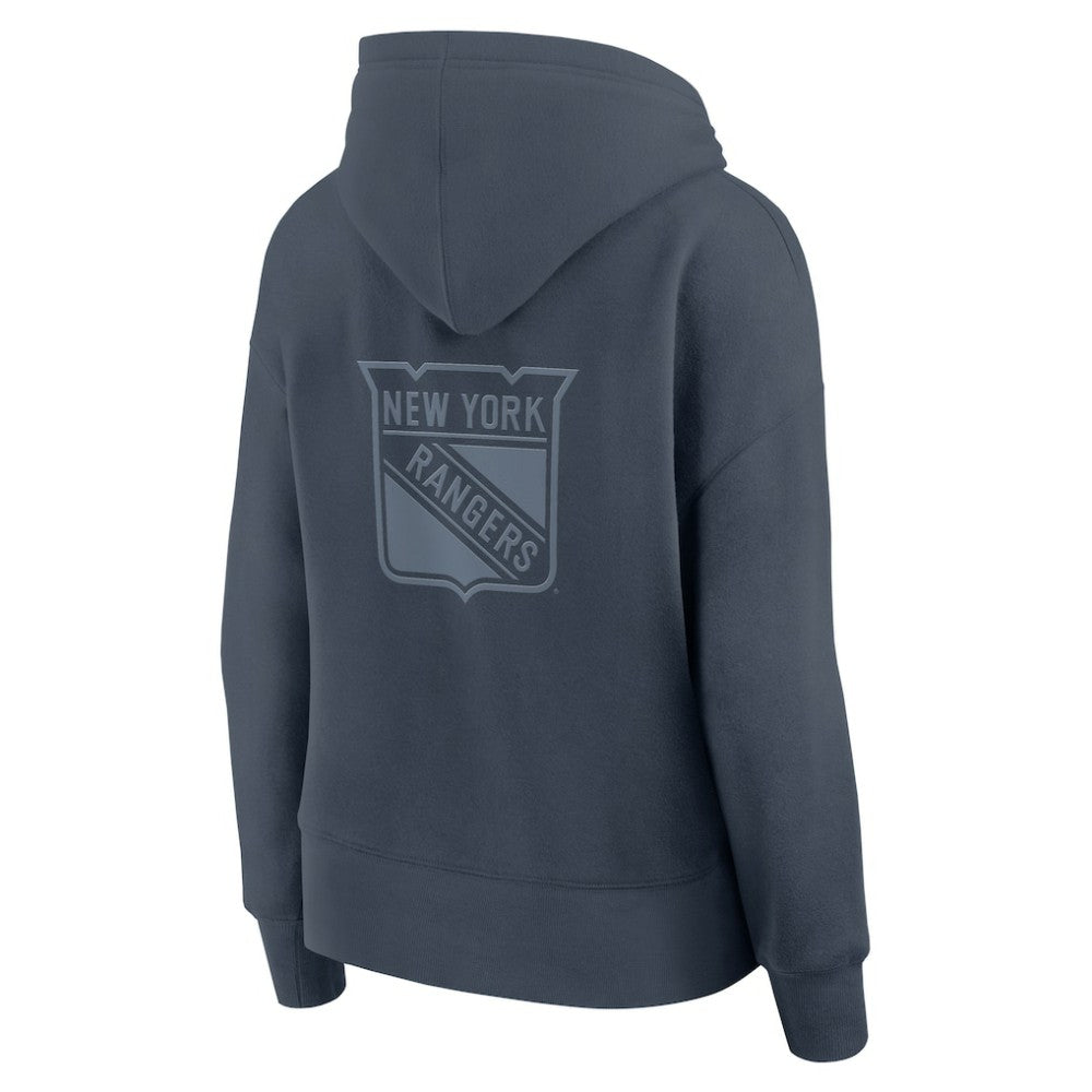 New York Rangers Fanatics Women's Elements Future Ground Subtle Tonal Pullover Hoodie - Blue - NHL