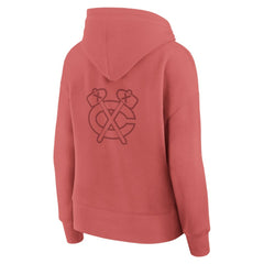 Chicago Blackhawks Fanatics Women's Elements Future Ground Subtle Tonal Pullover Hoodie - Red - NHL