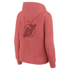 New Jersey Devils Fanatics Women's Elements Future Ground Subtle Tonal Pullover Hoodie - Red - NHL