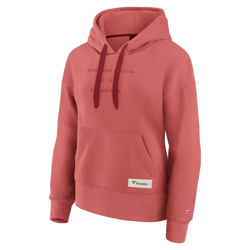Washington Capitals Fanatics Women's Elements Future Ground Subtle Tonal Pullover Hoodie - Red - NHL