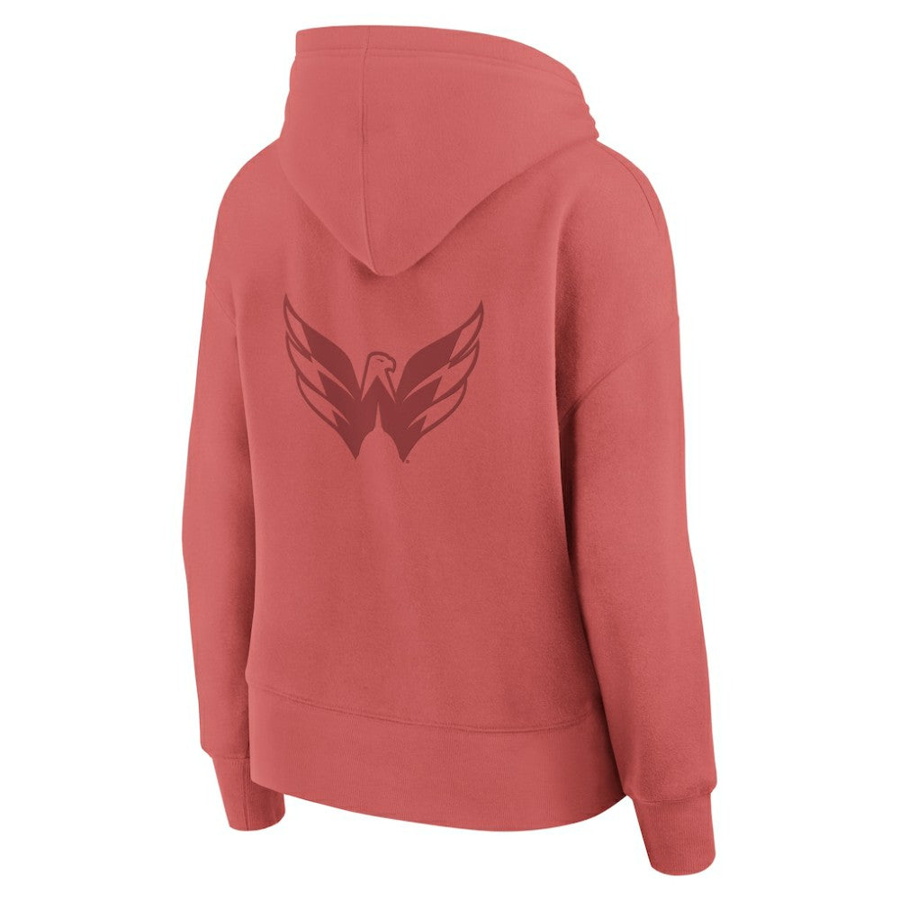 Washington Capitals Fanatics Women's Elements Future Ground Subtle Tonal Pullover Hoodie - Red - NHL