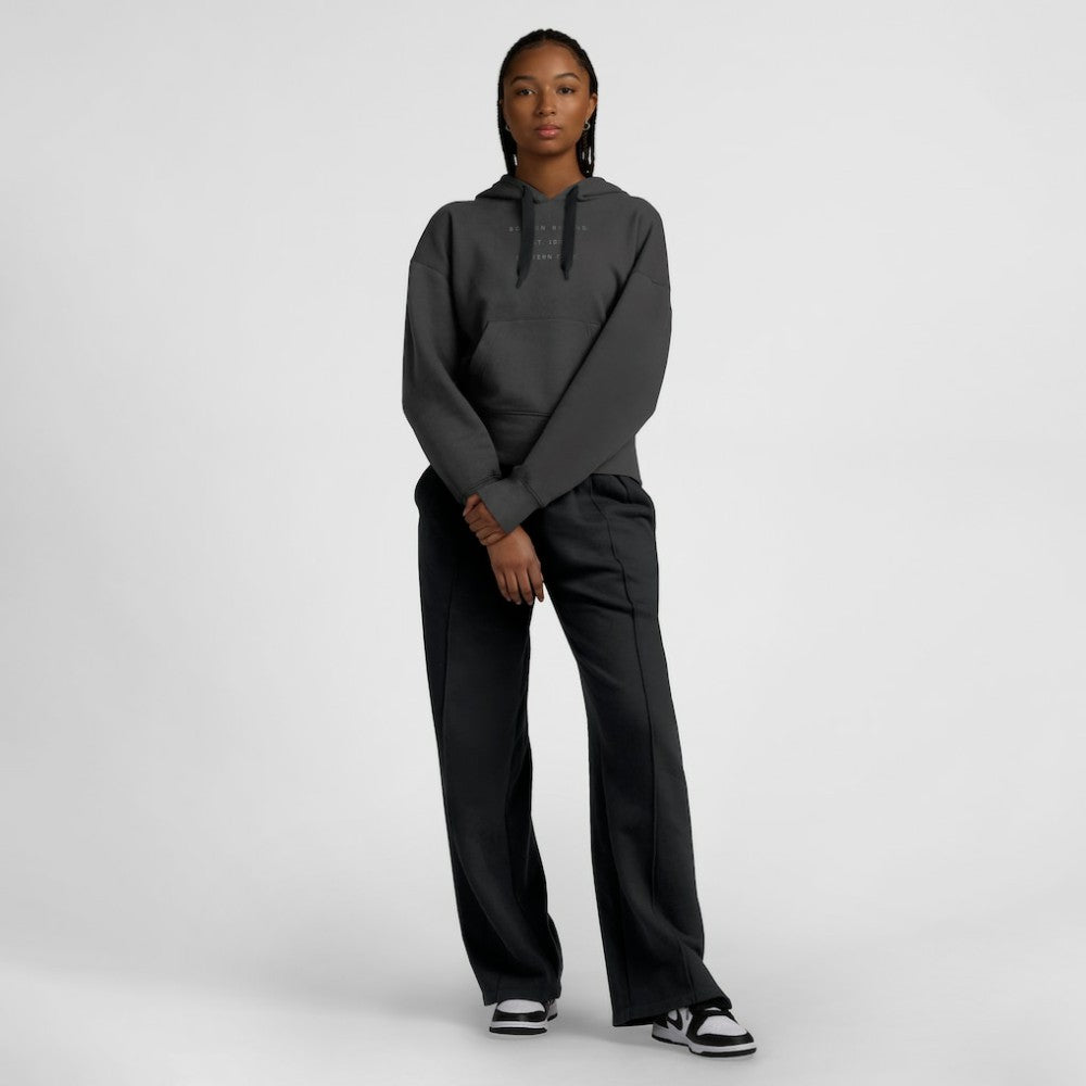 Boston Bruins Fanatics Women's Elements Future Ground Subtle Tonal Pullover Hoodie - Charcoal - NHL