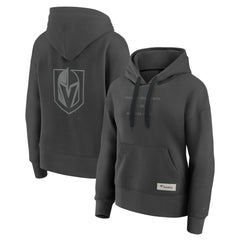 Vegas Golden Knights Fanatics Women's Elements Future Ground Subtle Tonal Pullover Hoodie - Charcoal - NHL